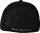 Click to enlarge- DS170 FLEX FIT FLAT BRIM CAP with PIPING/PRINT/EMBROIDERY &amp; UNDER BRIM OPTIONS -REAR